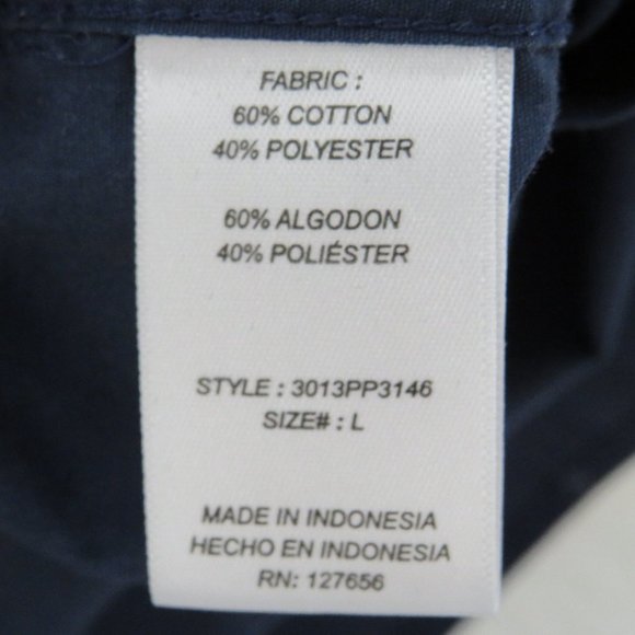 Akrux* Men's Short Sleeve Button Down Curved Hem Chest Pocket Shirt~ Size Large - Picture 5 of 11